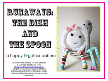 Dish Ran Away with the Spoon Stuffie by Grosgrain