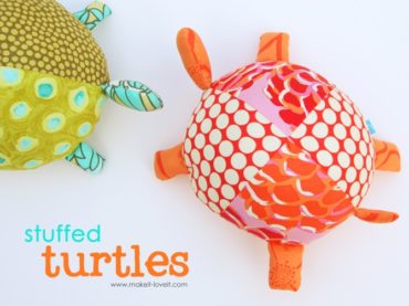 Fabric Turtles Plushie Pattern by Make it and Love it