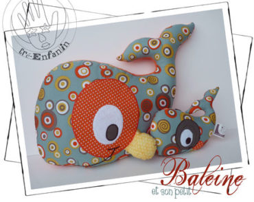 Whale Pattern – Stuffed Animal