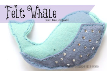 Felt Whale {with free template}