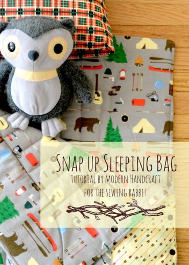 Snap up Sleeping Bag Sewing Tutorial