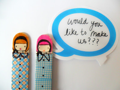 Craft Stick Dolls - miss lolly dolly
