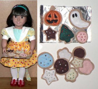 Felt Cookies & Apron for American Girl Doll