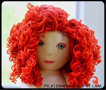 making curly hair for your doll